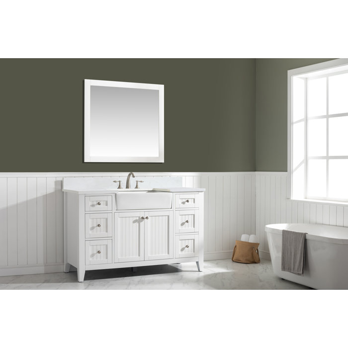 Longshore Tides Burbank 54'' Freestanding Single Bathroom Vanity with